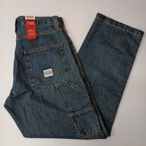 Signature By Levi Strauss & Co. Carpenter Jeans Men's 30x30 Blue Hammer Loop